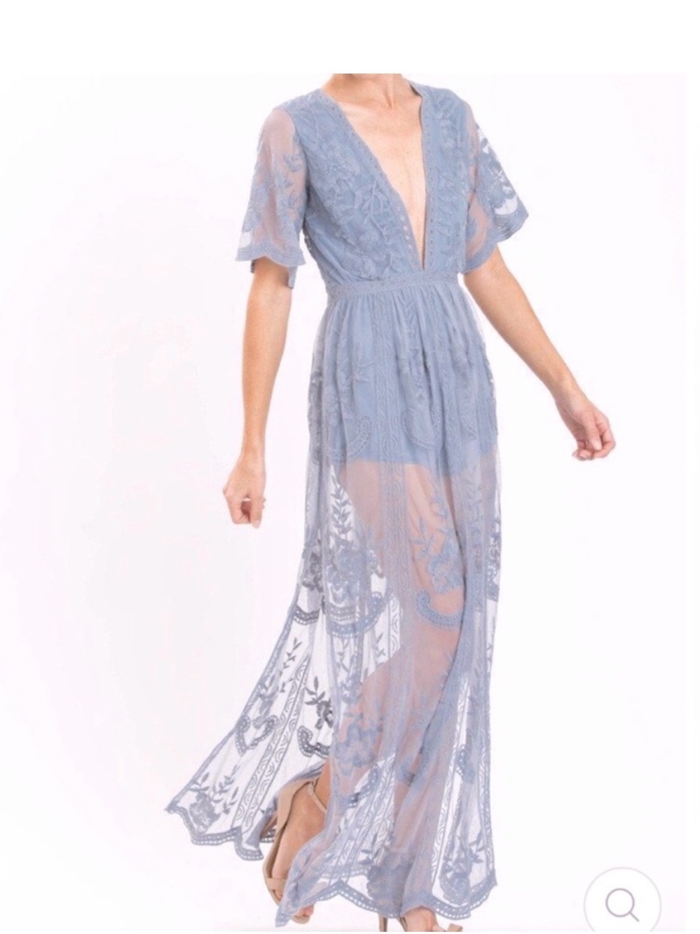 Lace plunge Wishlist romper